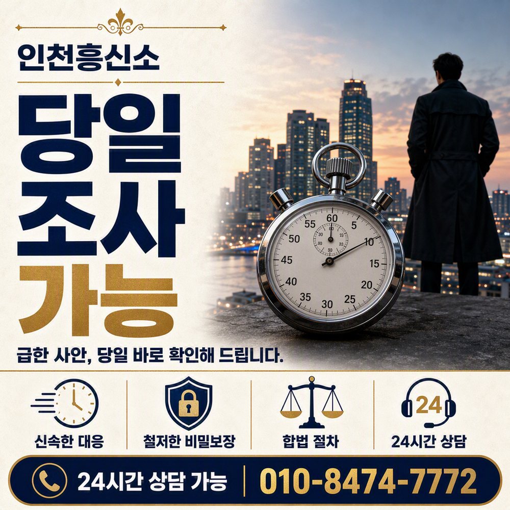 인천흥신소 당일 조사 가능