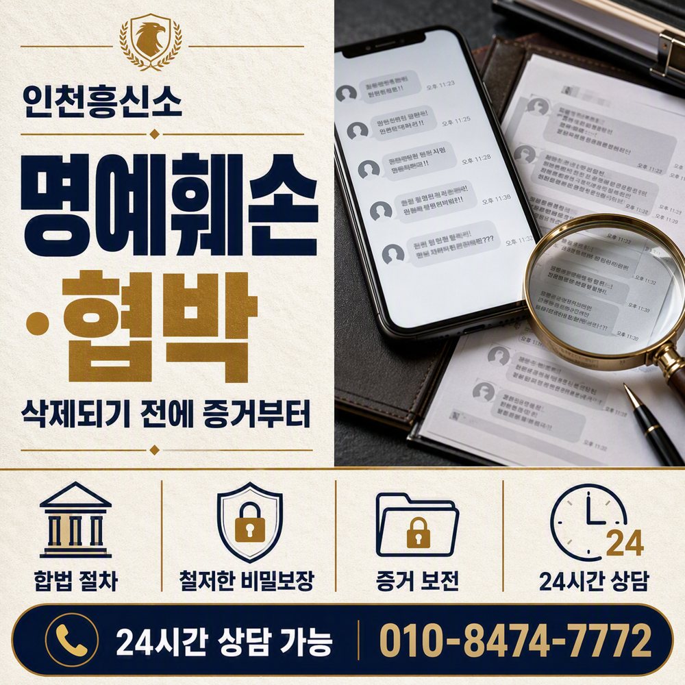 인천흥신소 명예훼손·협박